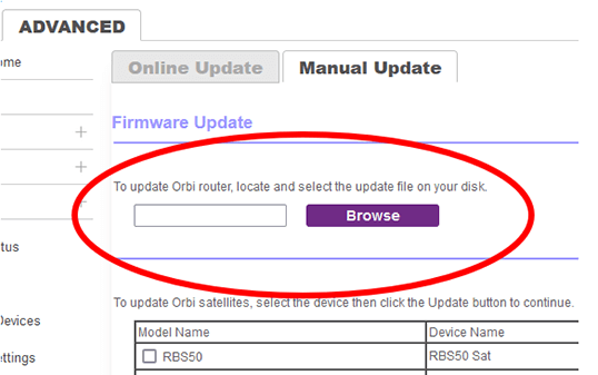 Orbi Firmware Update